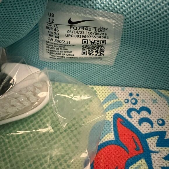 Nike Force Trout 9 Pro Baseball Cleats White Blue - Picture 10 of 11